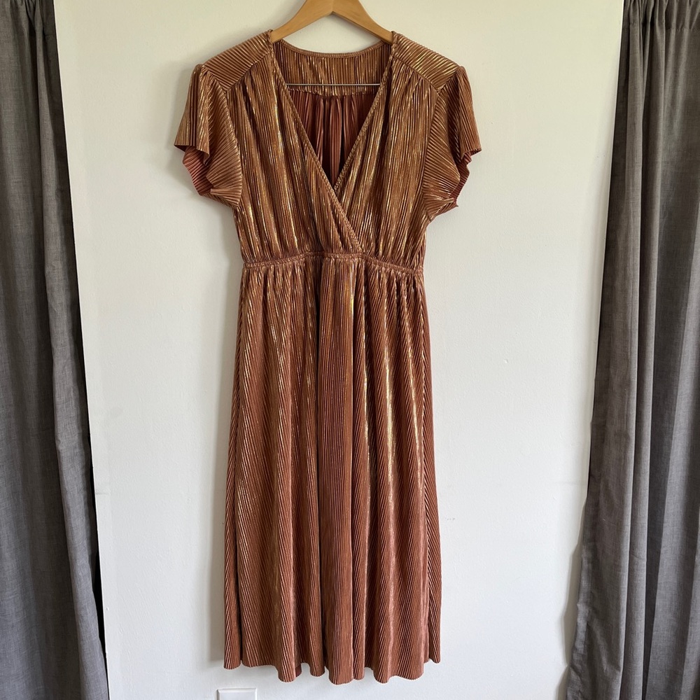 Shimmery midi length dress